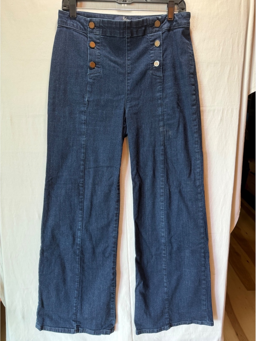 Boden Women's High-Waisted Wide-Leg Denim Pants